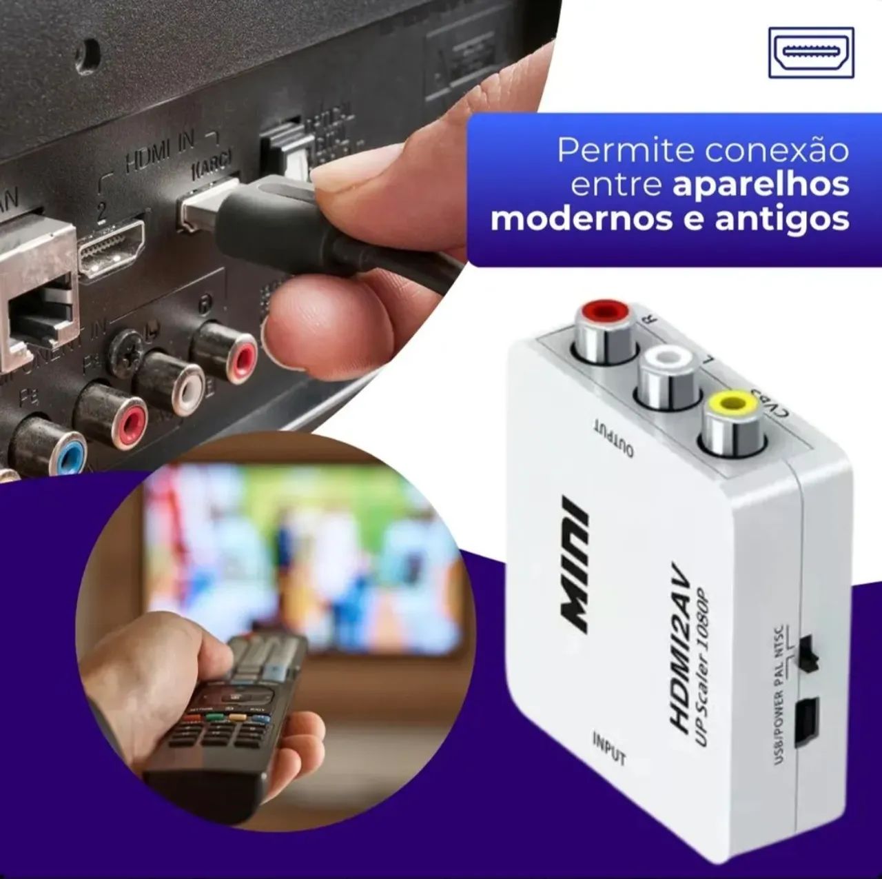 Conversor HDMI para RCA - Foto 4