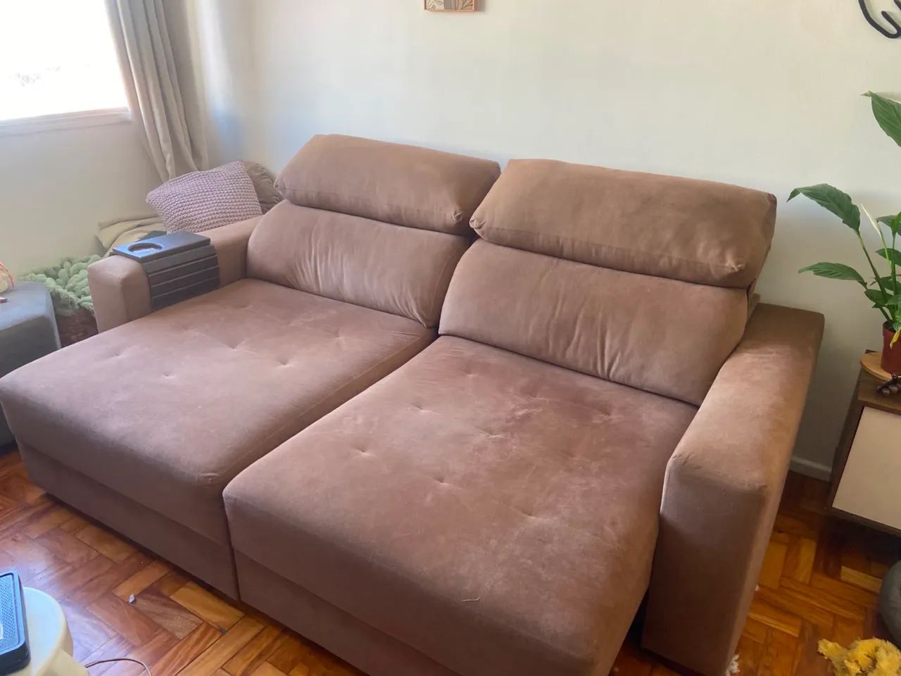 Sofá grande 2,2m retratil 2 lugares - Foto 4