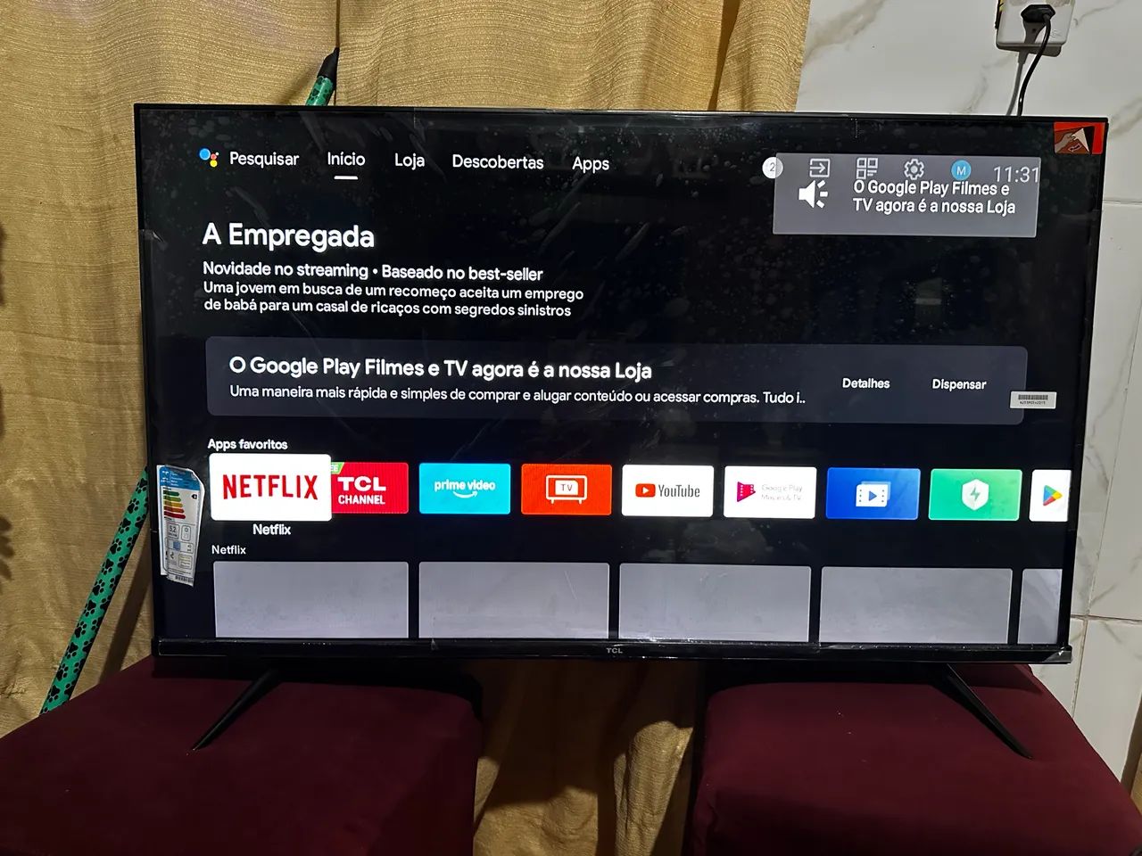 Smart tv TCL Android zerada sem marcas completa modelo novo  - Foto 5