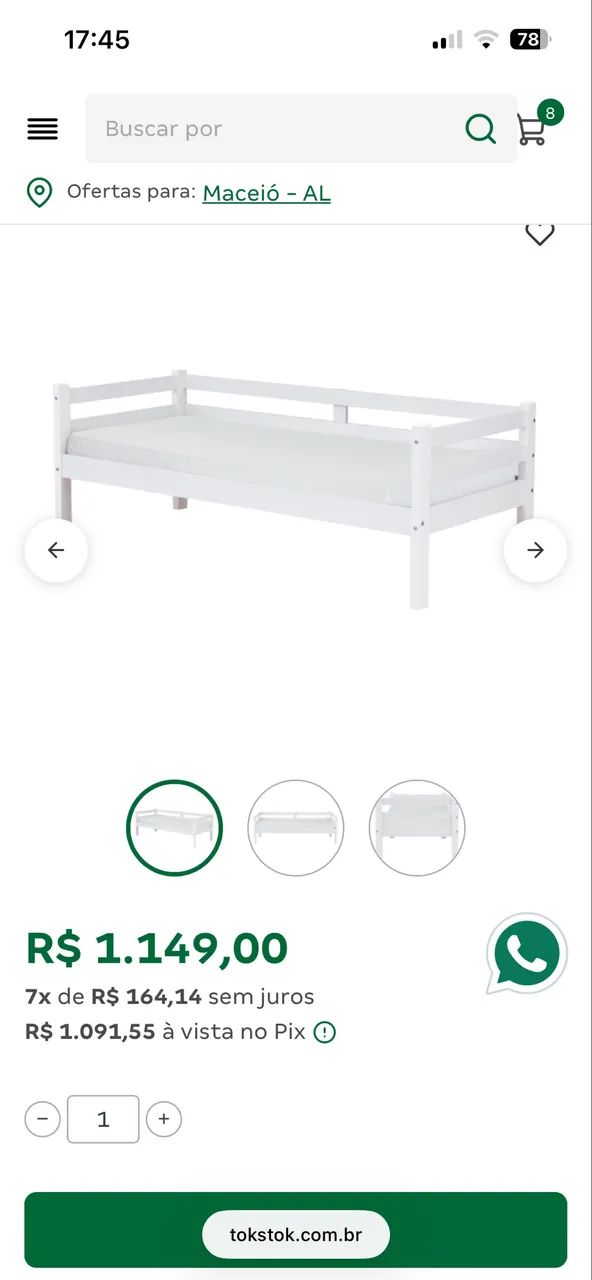 CAMA-SOFA 78 CM TEEN TOK STOK - Foto 2
