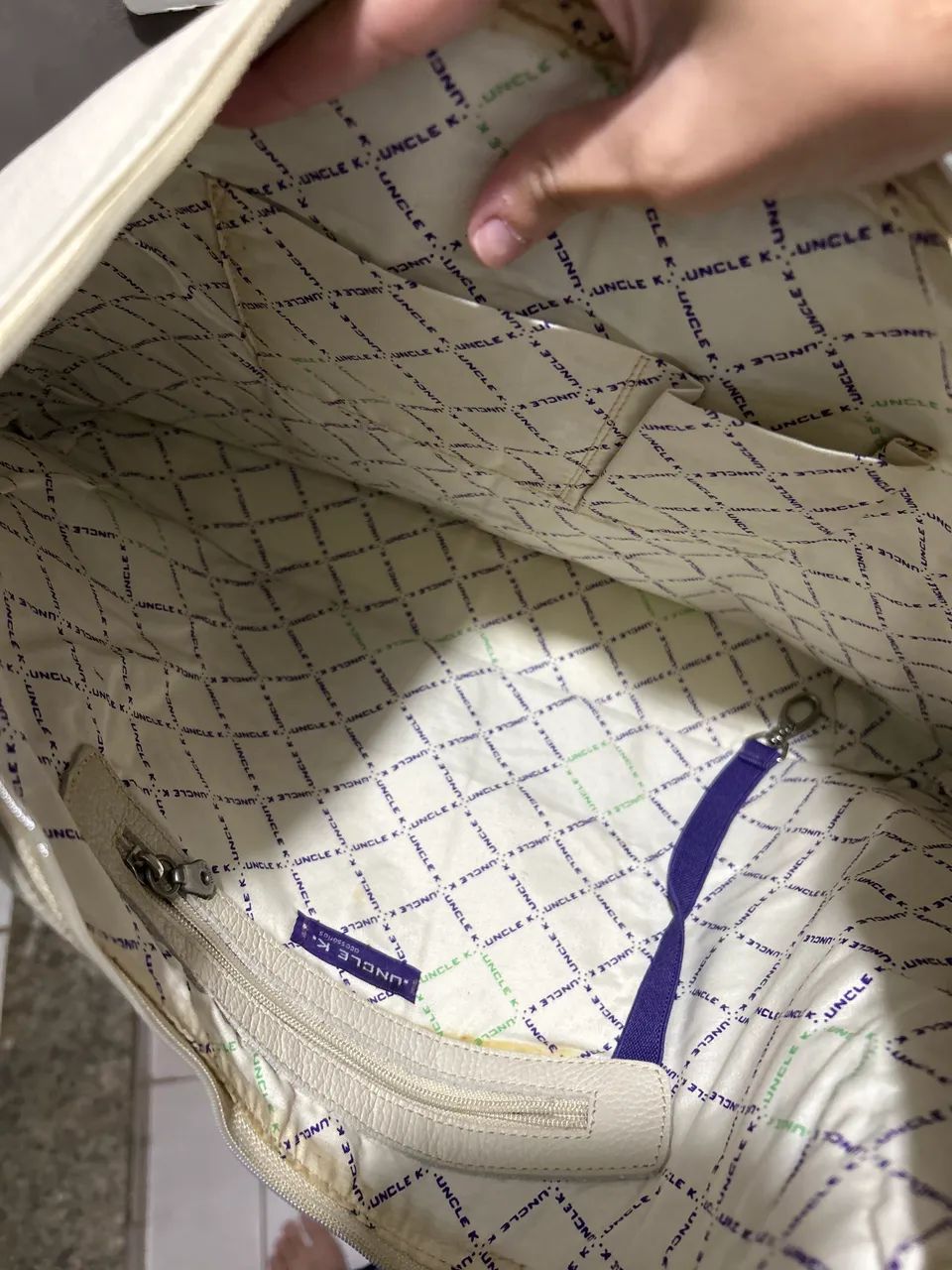 Bolsa de couro branca - Foto 2