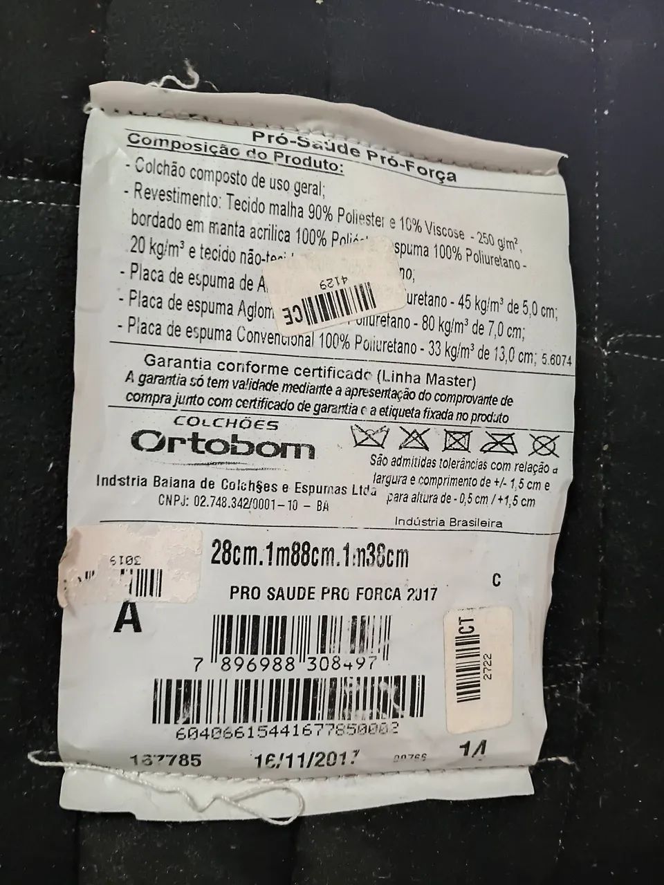 Colchão ortobom/casal