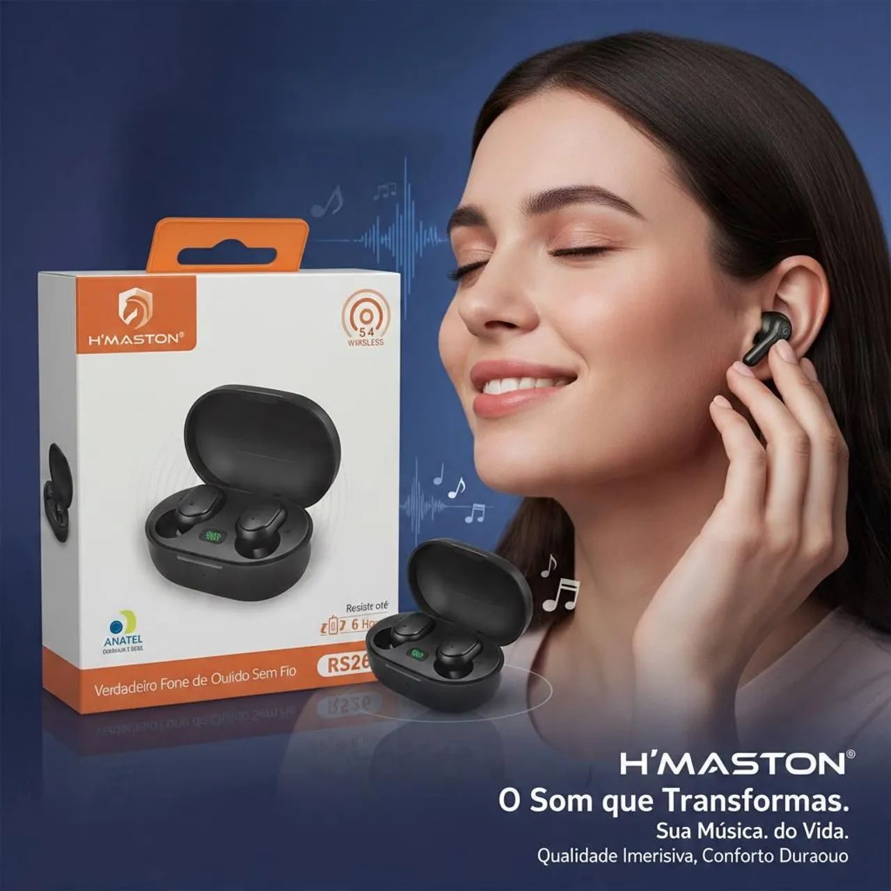 Fone de ouvido Bluetooth rs26 - Foto 2
