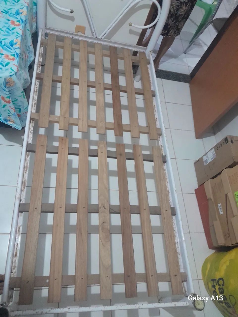 Cama de solteiro de ferro desmontável  - Foto 5