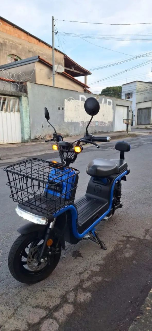 Moto Elétrica Bee U1 Azul Sem CNH Seminova R$10.00 - Foto 2