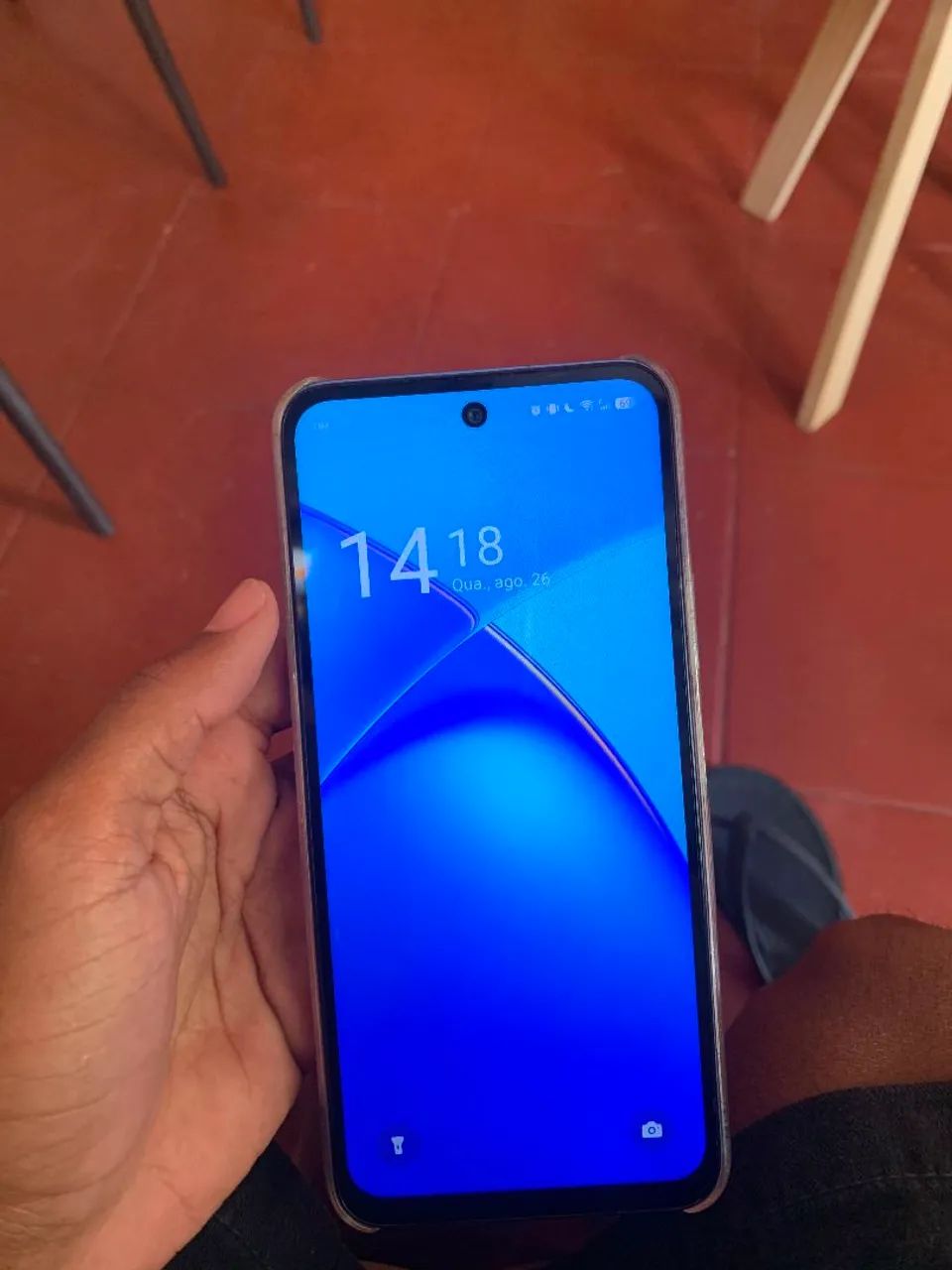 Infinix smart 10 128gb troco em iPhone com volta  - Foto 4