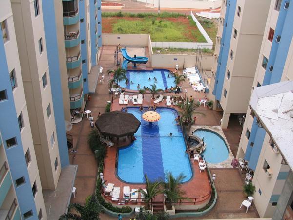 Apartamento 2 quartos para temporada em caldas novas, millenium residencial, 2 dormitórios
