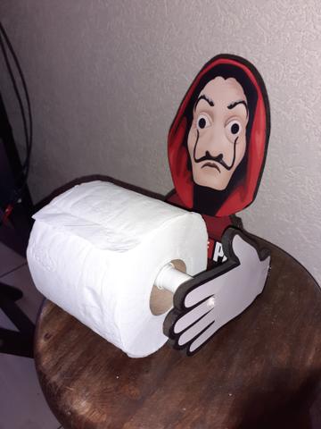 Porta papel higiênico La Casa de Papel- Encomenda