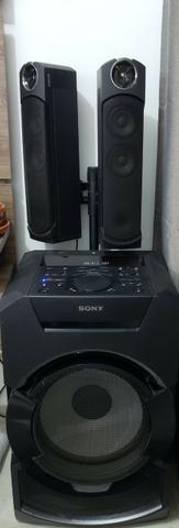 Mini System Sony Mhg-gt5d cm Bluetooth Nfc e Led Multicolorido - Bivolt - Foto 2