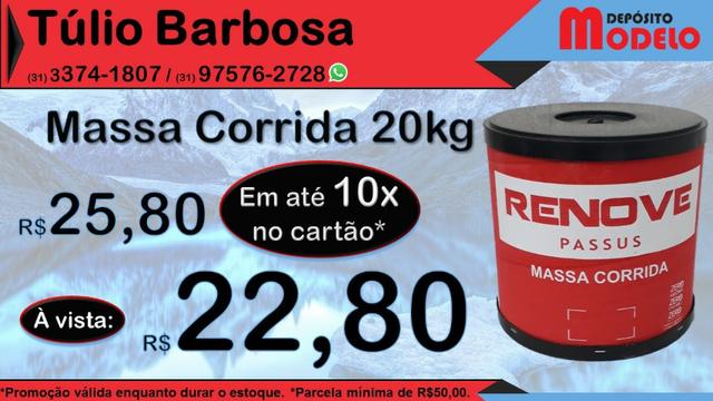 Massa Corrida 20kg #MuitoBarato