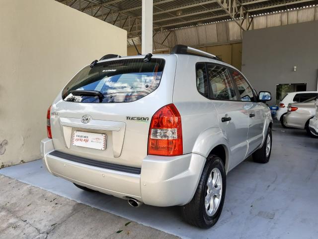 Hyndai 2014 Tucson Gl 2.0 Flex mecânico completo prata couro impecável - Foto 4
