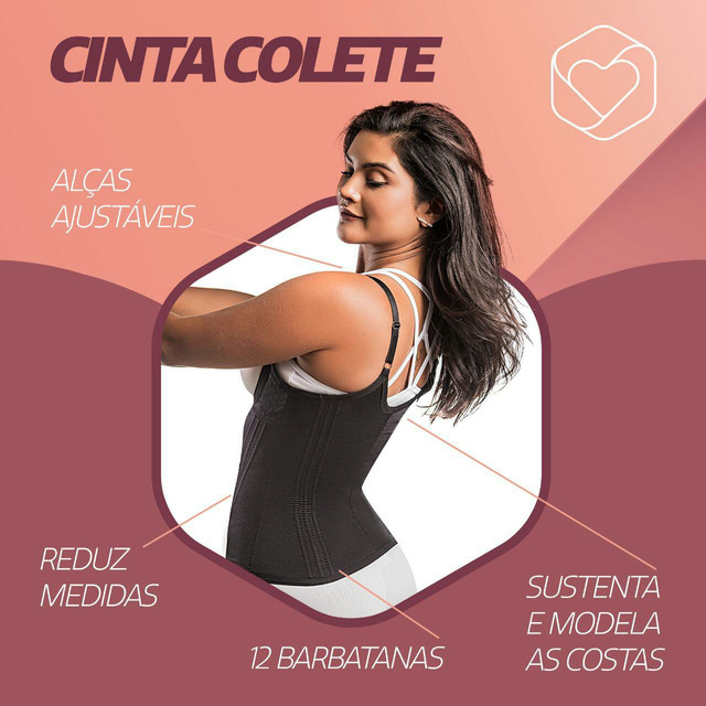 Cinta colete com alça em até 10 vezes no cartão - Foto 2