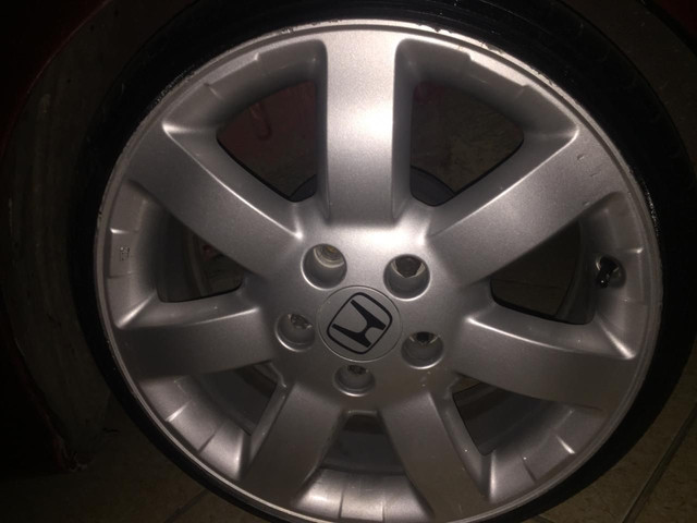 Rodas CRV 5x114, está com adaptador para 4x100 165/40/17 - Foto 5