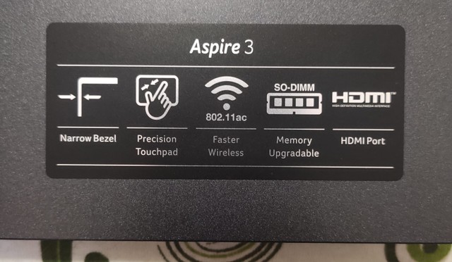 Notebook Acer aspire 3 AMD ryzen 5- 3400U, 8GB - Foto 3