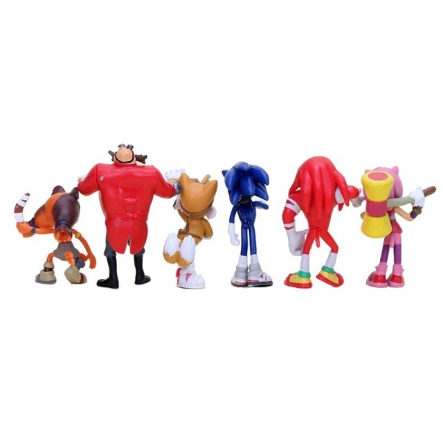 Sonic Boom Miniatura C/ 6 Bonecos Action Figure Dr Eggman