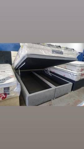 Box baú casal 499,00 !!!! Só aqui !!! Temos colchões grandes marcas  - Foto 2