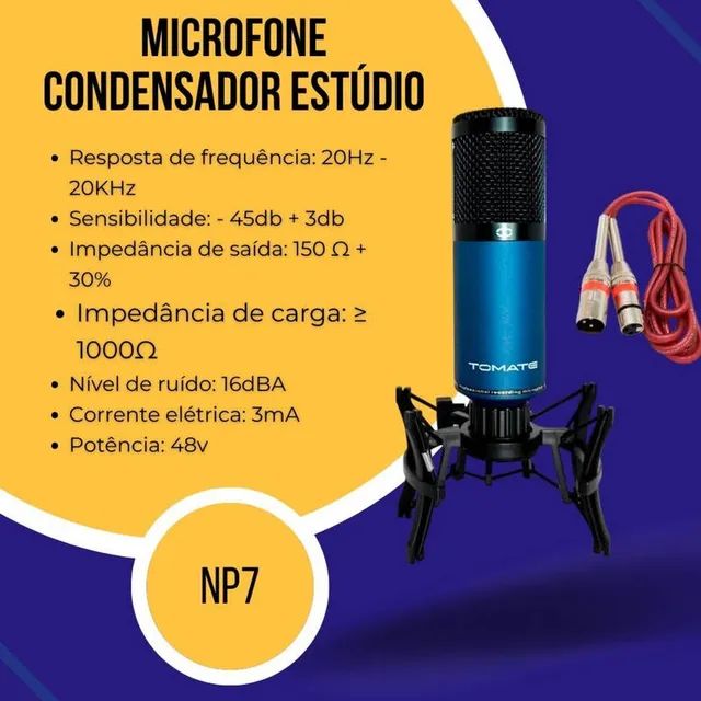 Microfone Condensador MT-1025 - Tomate