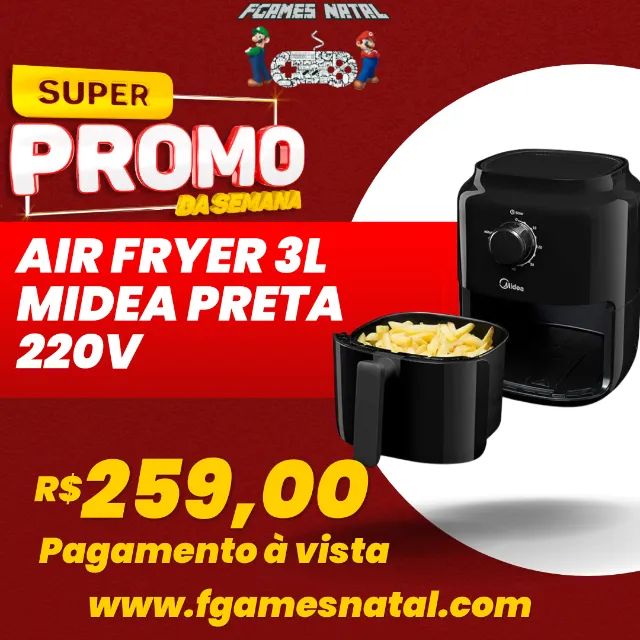 Midea MFTN3501-B Air Fryer, Black