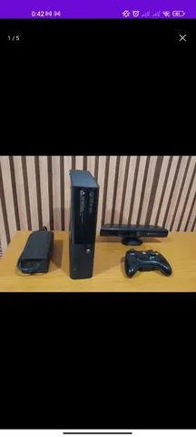 Microsoft Xbox 360 Super Slim 4gb Standard Desbloqueado + Kinect + 2  Controles + 1 Jogo