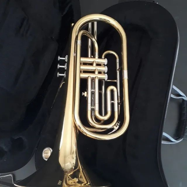 Trombonito Sib Quasar Laqueado Usado - Foto 3