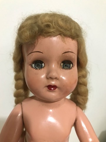 Antiga boneca de massa dos anos 40 (funcionando!)