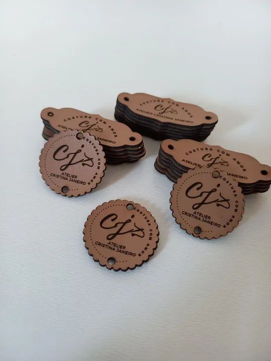 Etiquetas de Couro Personalizadas - Foto 2
