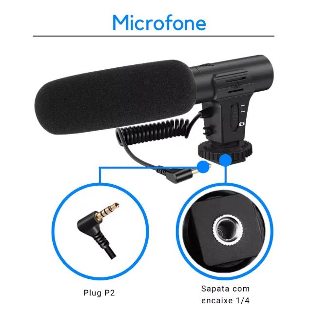 Kit Youtuber Vlog Live Ilumine, Grave e Conecte-se com Qualidade Profissional - Foto 5