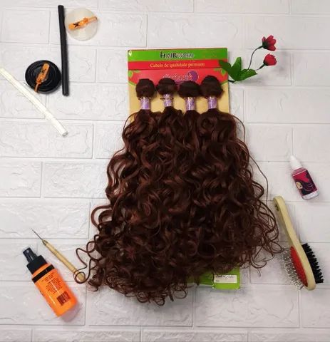 Cabelo Organico Anelado 55cm 230g 4pçs  Hair World - Cor (#33) - Foto 2