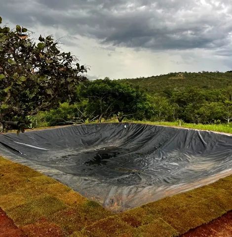 Lona Pead Geomembrana 0,55 mm p/ Impermeabilização/Paisagismo/Decoração/Lagos 8,5 x 4 - Foto 4