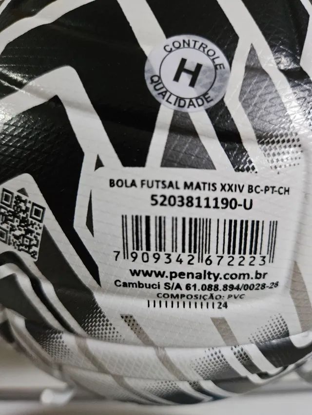 PROMOÇÃO BOLA PENALTY MATIS FUTSAL ORIGINAL-R$159.00 AVISTA. - Foto 3