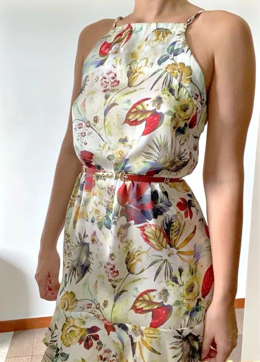 Vestido estampado midi P - Foto 4