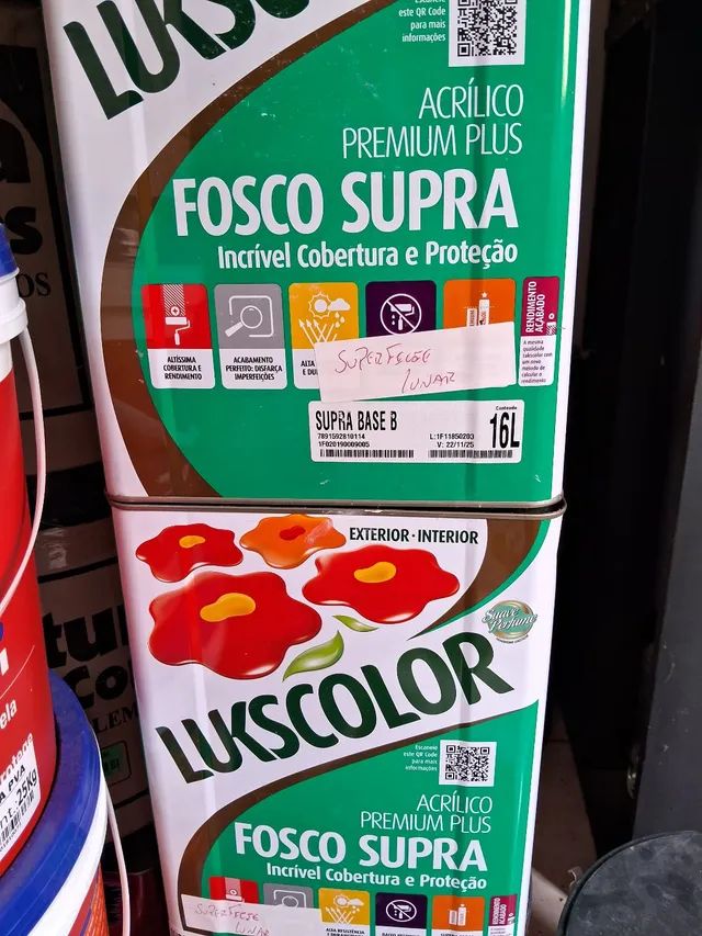 Tintas acrílica lukscollor supra cor superfície lunar....