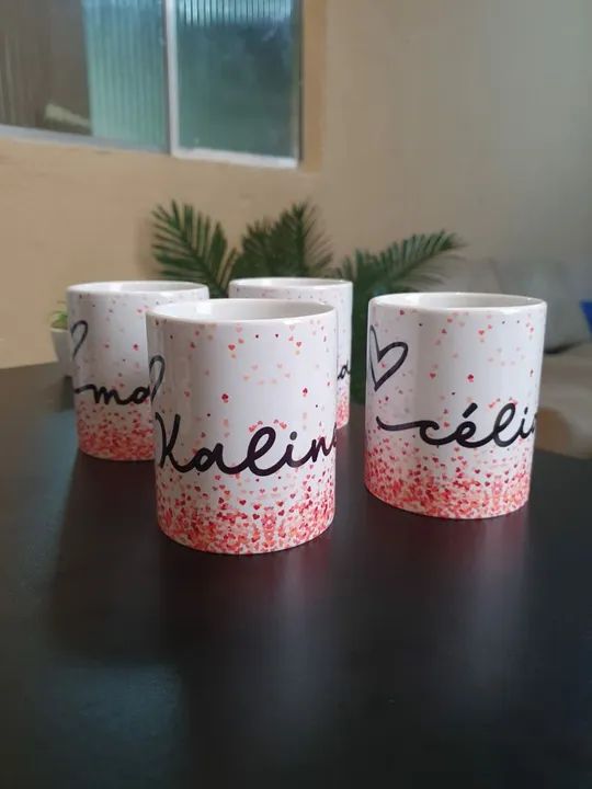 Caneca Personalizada com nome e letra inicial  - Foto 2