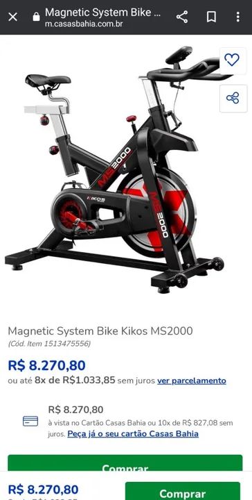 Bicicleta Ergometrica Spinning Kikos ms2000 Magnética  - Foto 5