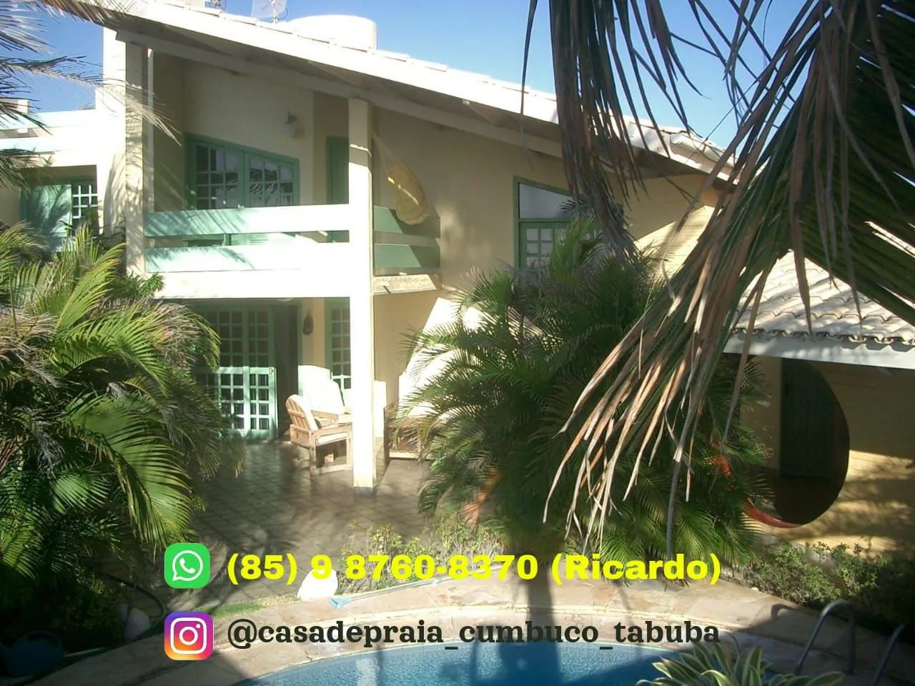 Casa de praia em frente ao mar na Tabuba, pacote FDS, linda e tranquilo.