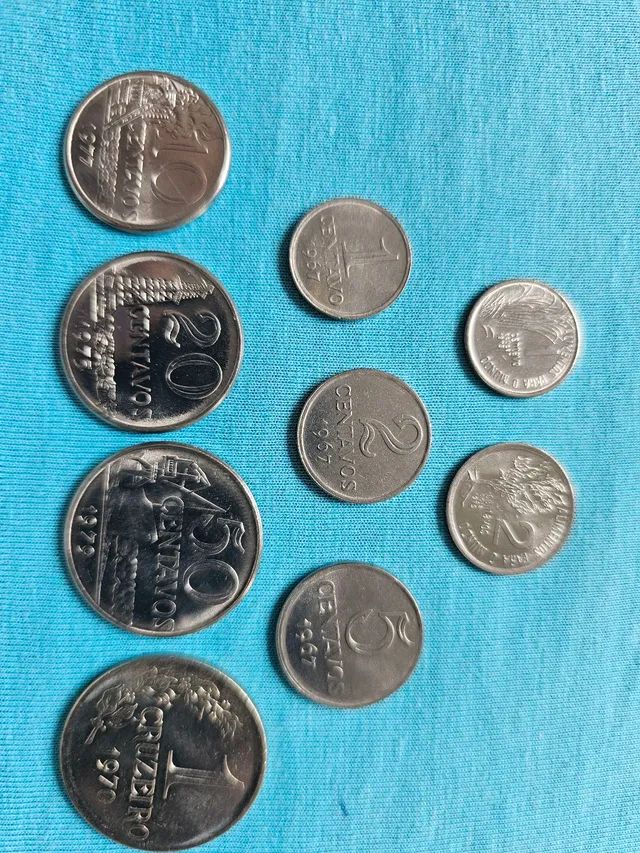 Moedas antigas centavos década 70 coleção excelentes - Foto 5