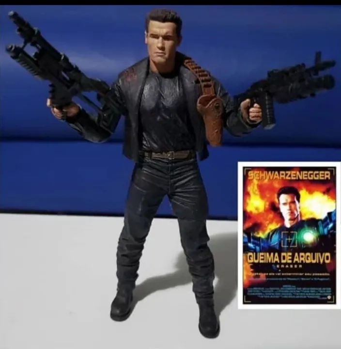 Bonecos filmes Arnold Schwarzenegger ação clássicos neca - Foto 5