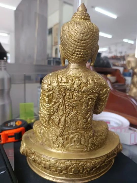 Linda Escultura Buda pesada - Foto 3