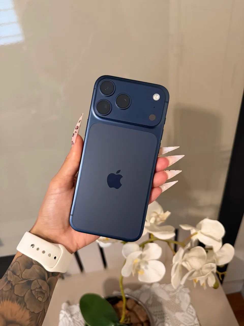 iPhone 17 Pro Max Titânio Azul Garantia Apple - Foto 3