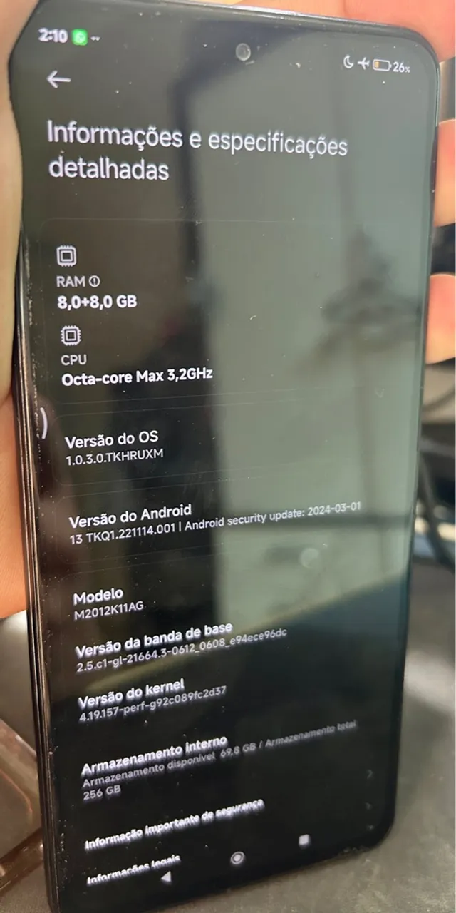 Poco F3 5G 256GB 8GB Ram