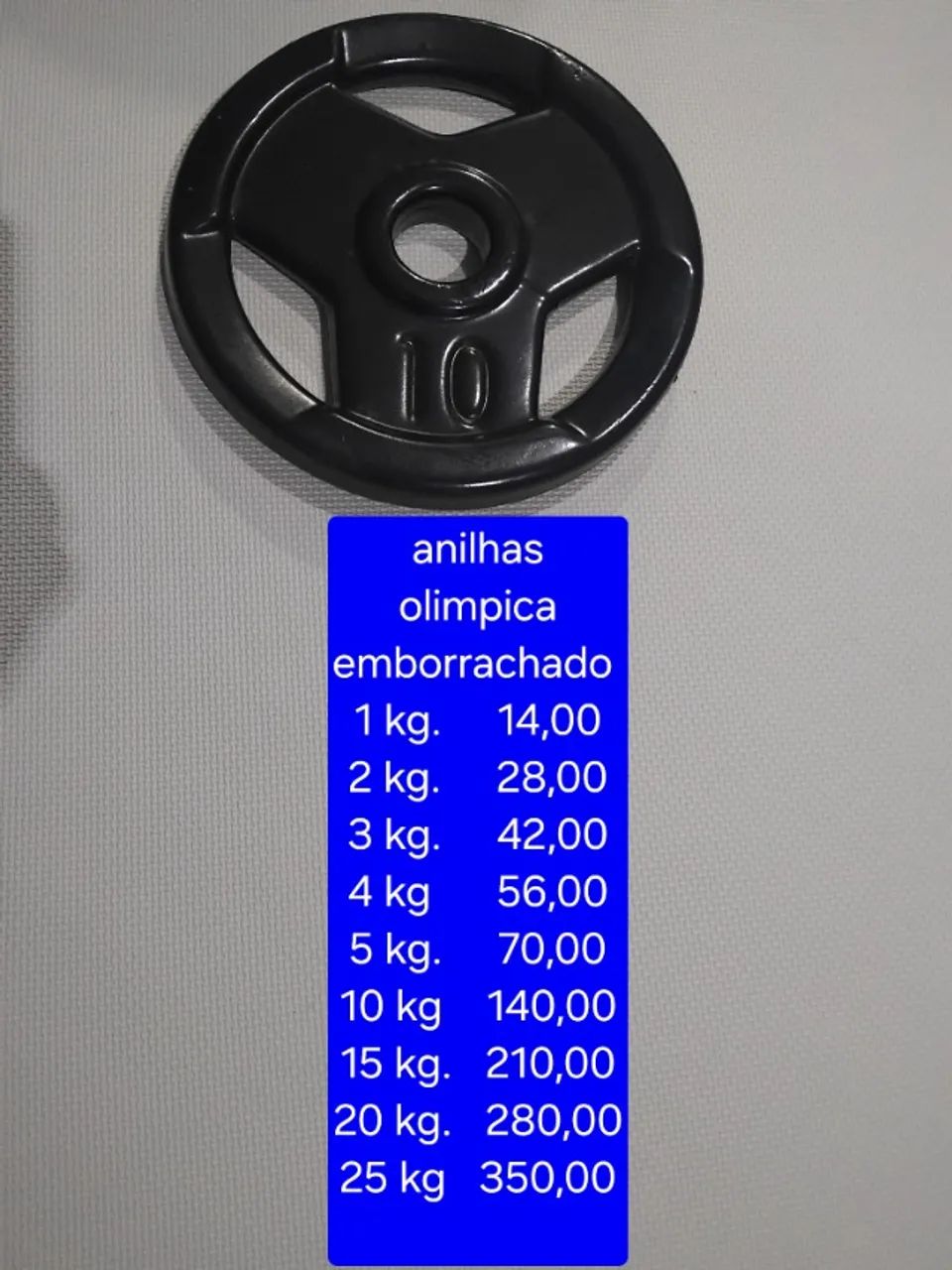 Anilhas olimpica 