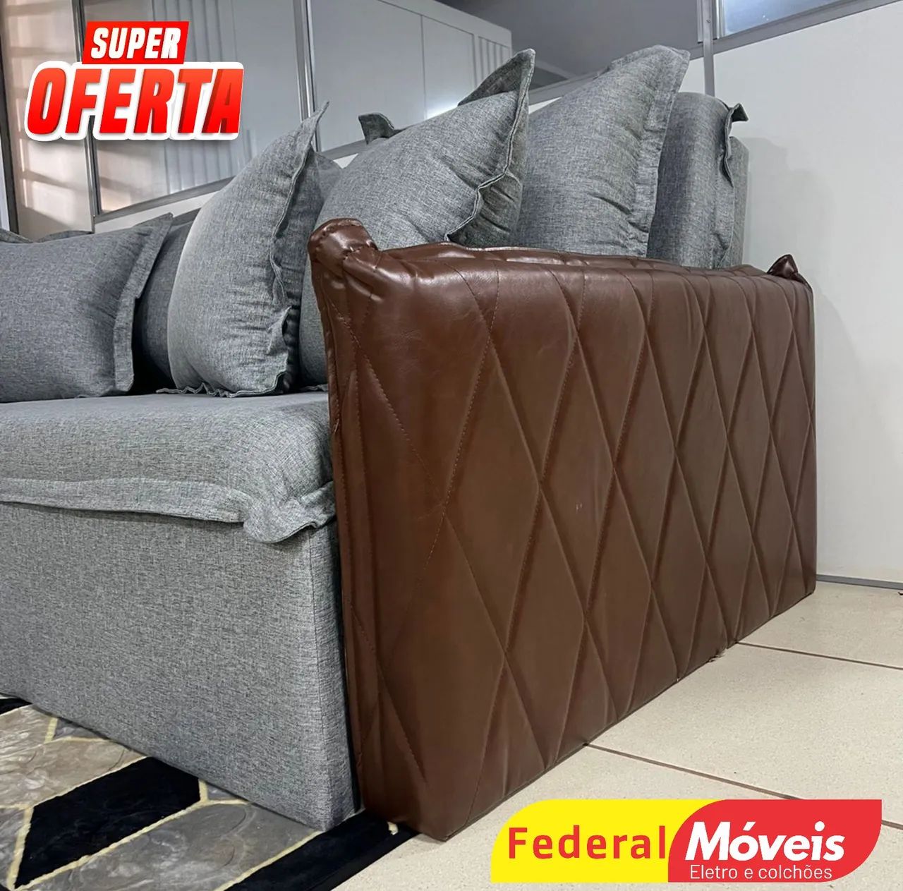 Sofá Cama em Linho 2,00m Lançamento - Entregamos - Foto 2