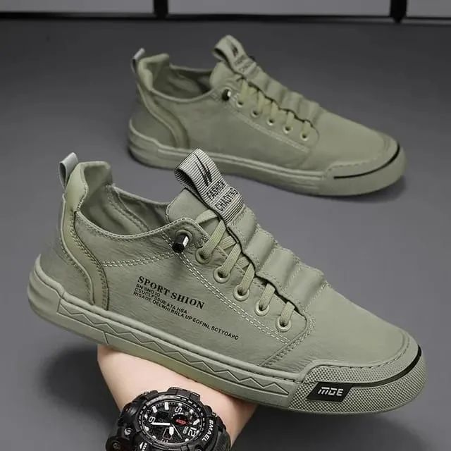 Tênis Verde Estilo Militar - Foto 3