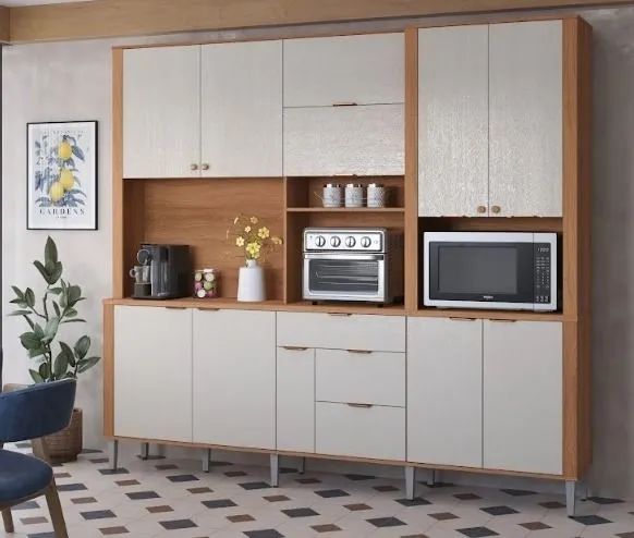 Armário de Cozinha Moderno e Funcional