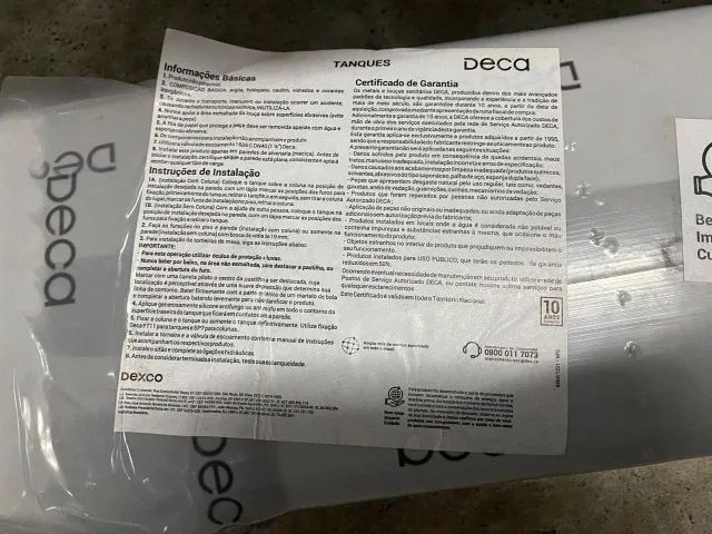 Tanque DECA branco - Foto 4