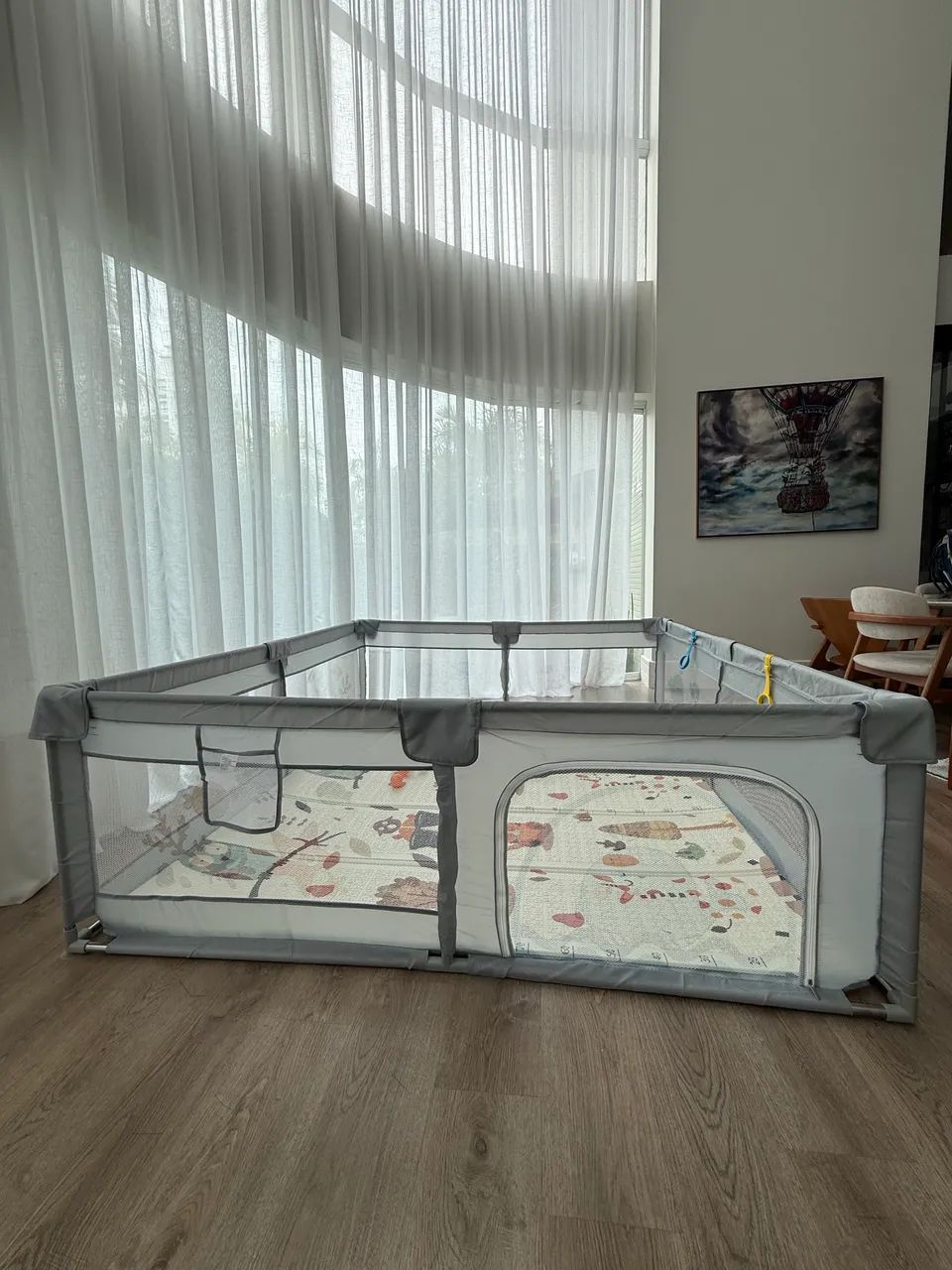 Cercadinho Infantil Cercado de Proteção Com Tapete e Acessórios Novo