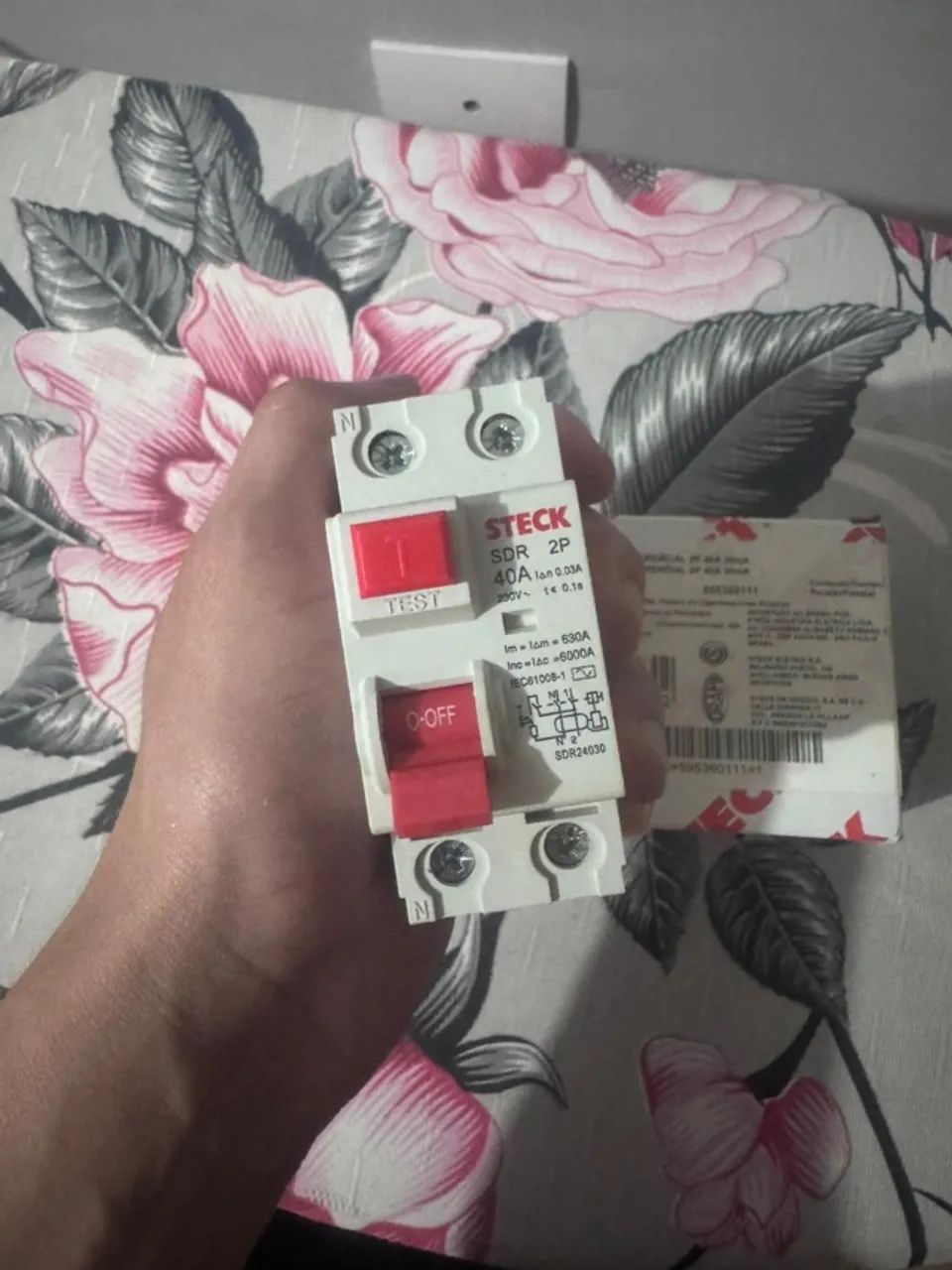 Interruptor Diferencial  2P 40A 30mA Steck Gelo 