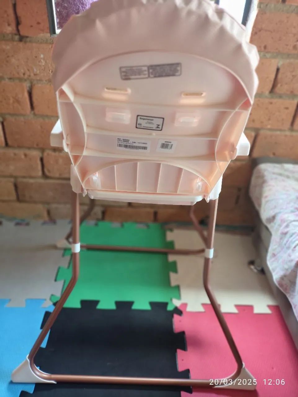 Cadeira de Alimentação Infantil Rosa - Foto 2