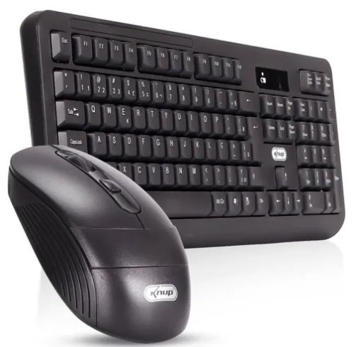 Kit Teclado e Mouse Sem Fio Wireless ABNT2 Knup KP-2064  - Foto 3