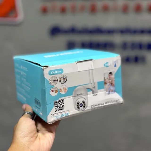 Câmera de Segurança WiFi Smart IP Minimen com Acesso Remoto